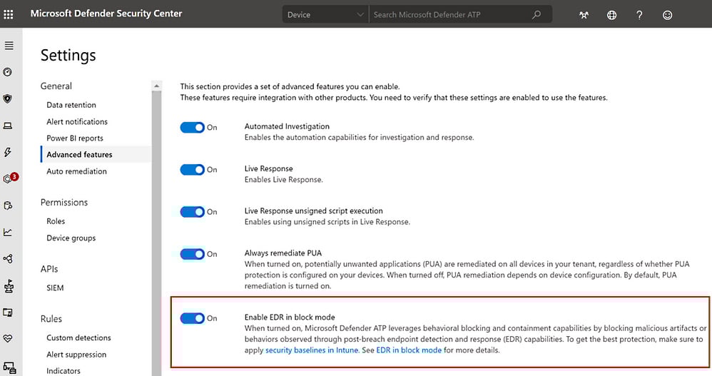 Microsoft Defender ATP adds new malicious behavior blocking feature